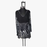 Bluson Negro Animal Print