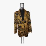 Chaqueta Amarilla Negro Animal Print